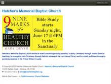 Tablet Screenshot of hatchersbaptist.org